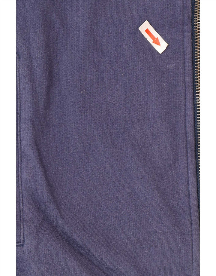 Giacca da ginnastica da uomo Champion piccola in poliestere blu navy