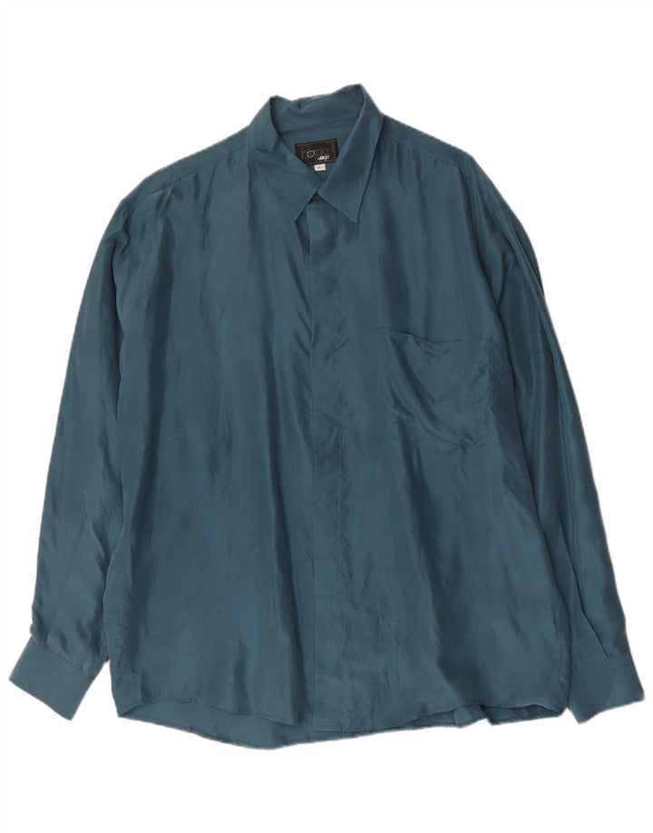 Camicia da uomo BOOGIE XL in seta blu