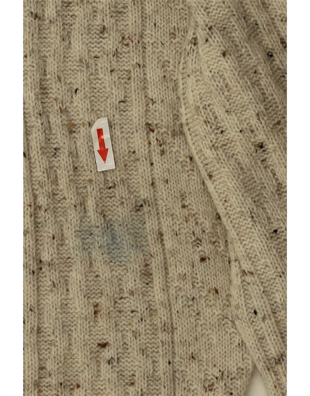 Maglione da uomo con scollo a V Canda C&A, acrilico screziato beige medio