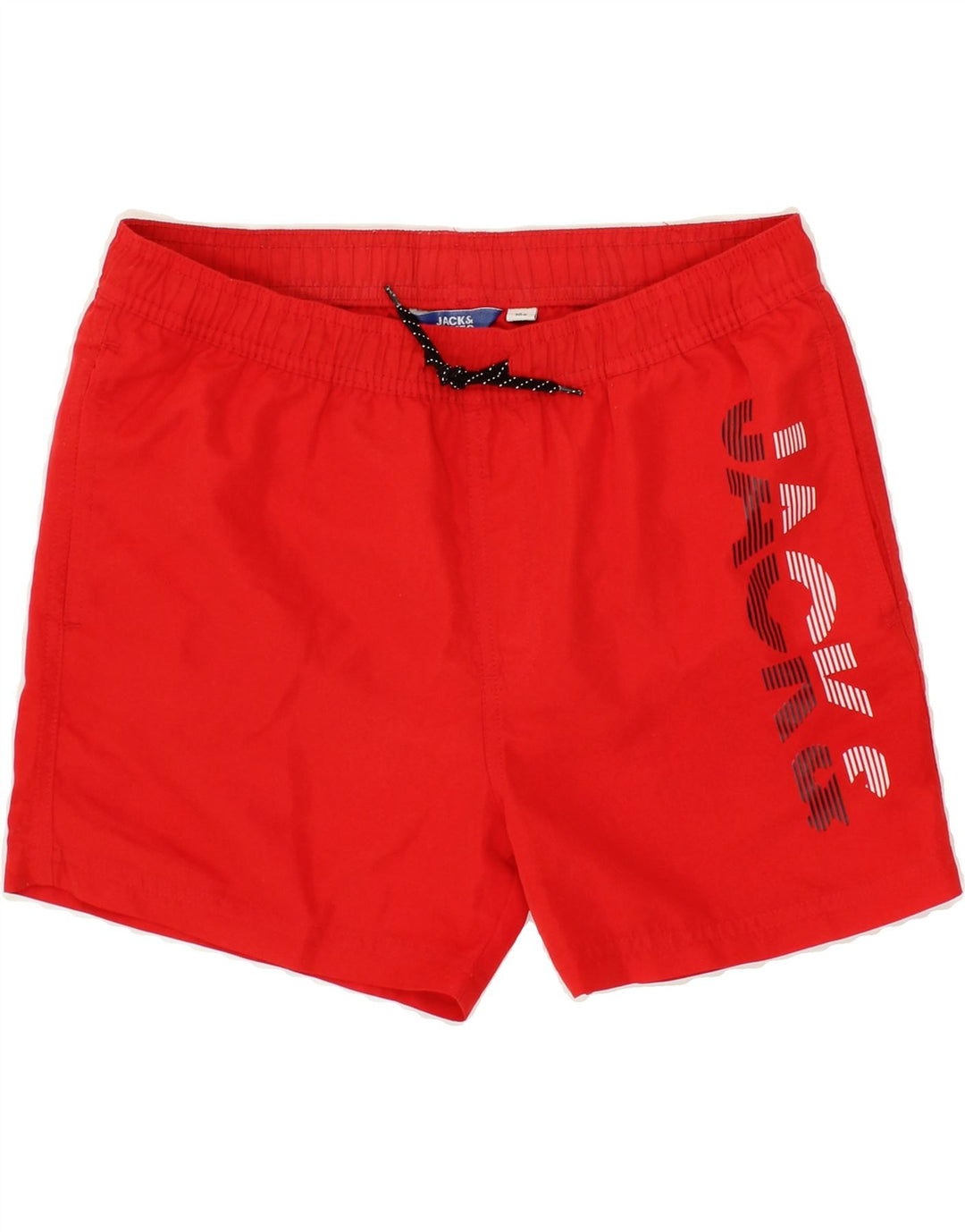 JACK & JONES Boys Graphic Sport Shorts 13-14 Years Red Polyester Vintage Jack & Jones and Second-Hand Jack & Jones from Messina Hembry 