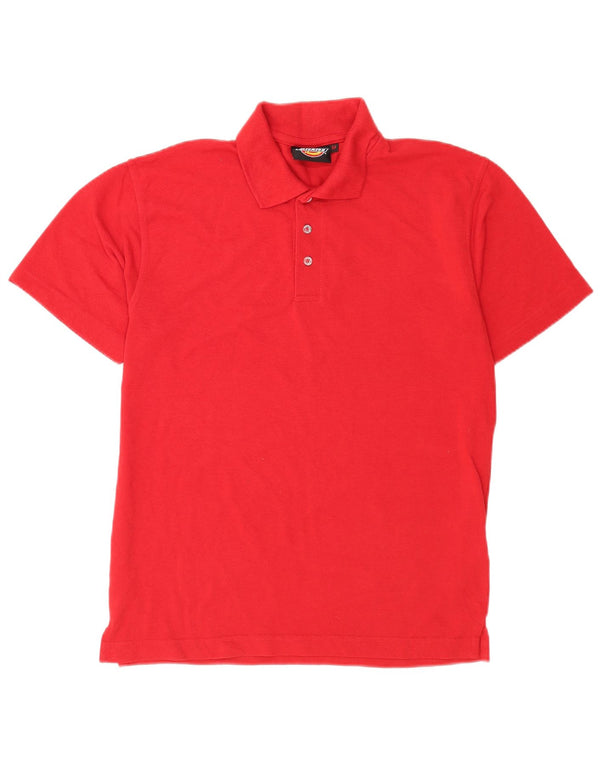 Polo da uomo Dickies in poliestere rosso medio