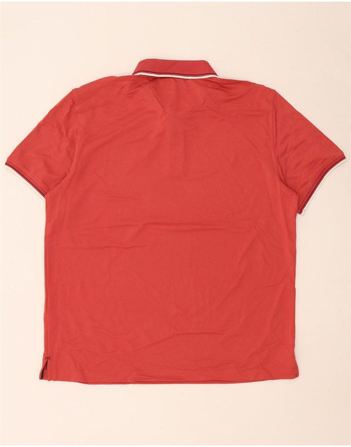 Polo elasticizzata da uomo Izod XL rossa in poliestere