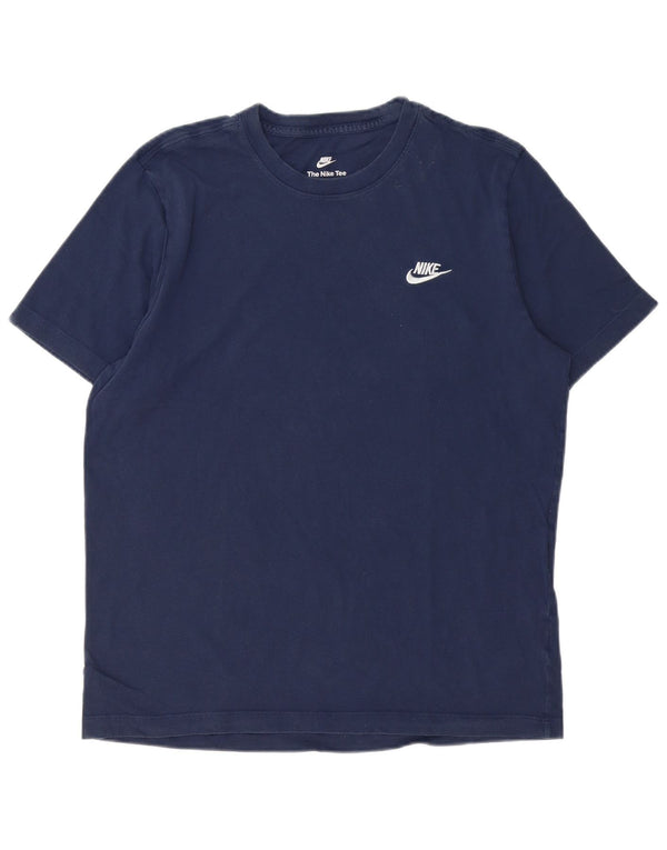 T-shirt da uomo Nike Top Large in cotone blu navy
