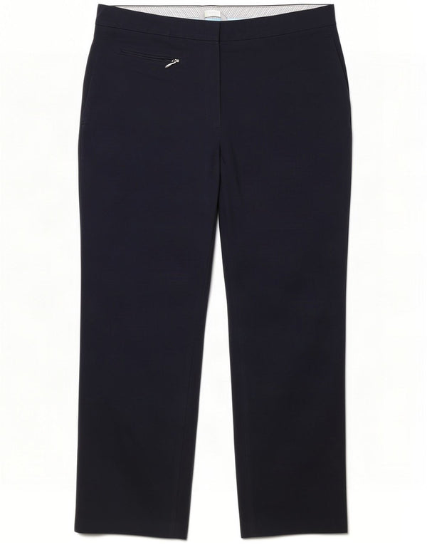 Marks & Spencer Womens Casual Trousers UK 12 Medium W30 L28 Navy Blue