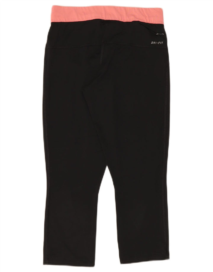 Leggings Nike Dri Fit Capri da donna UK 10 piccoli poliestere nero