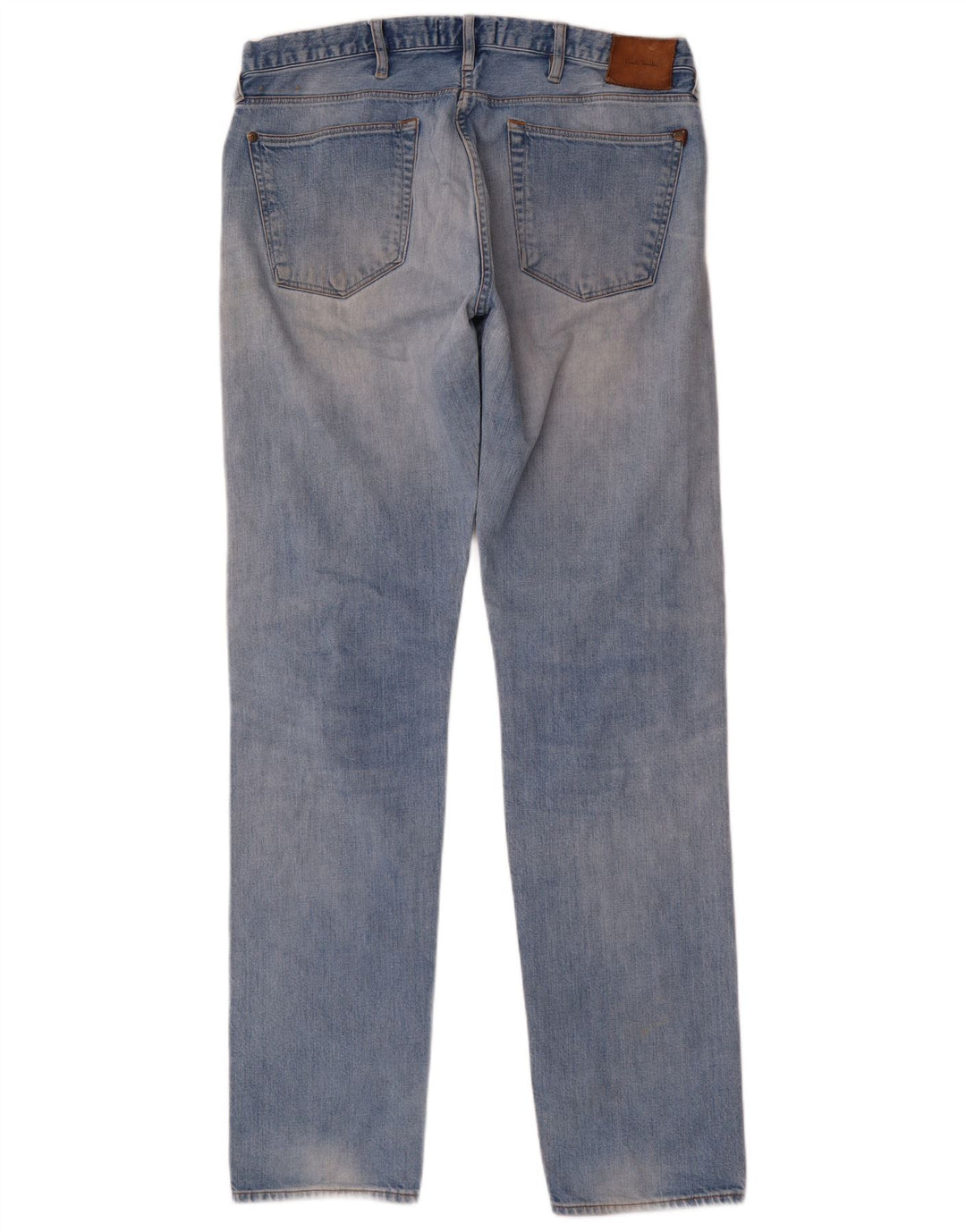 Paul Smith Jeans dritti invecchiati da uomo W32 L35 Cotone blu