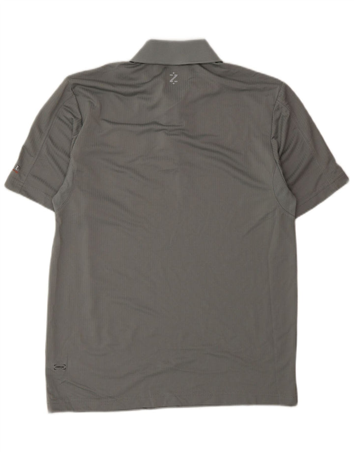 Polo da uomo Izod piccola grigia in poliestere