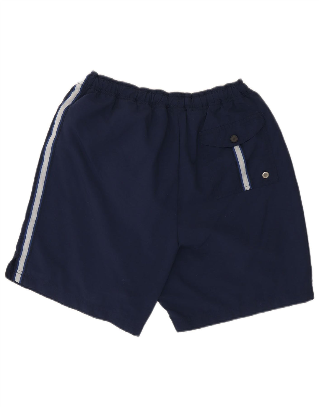 NIKE Mens Swimming Shorts Large  Navy Blue Colourblock Nylon