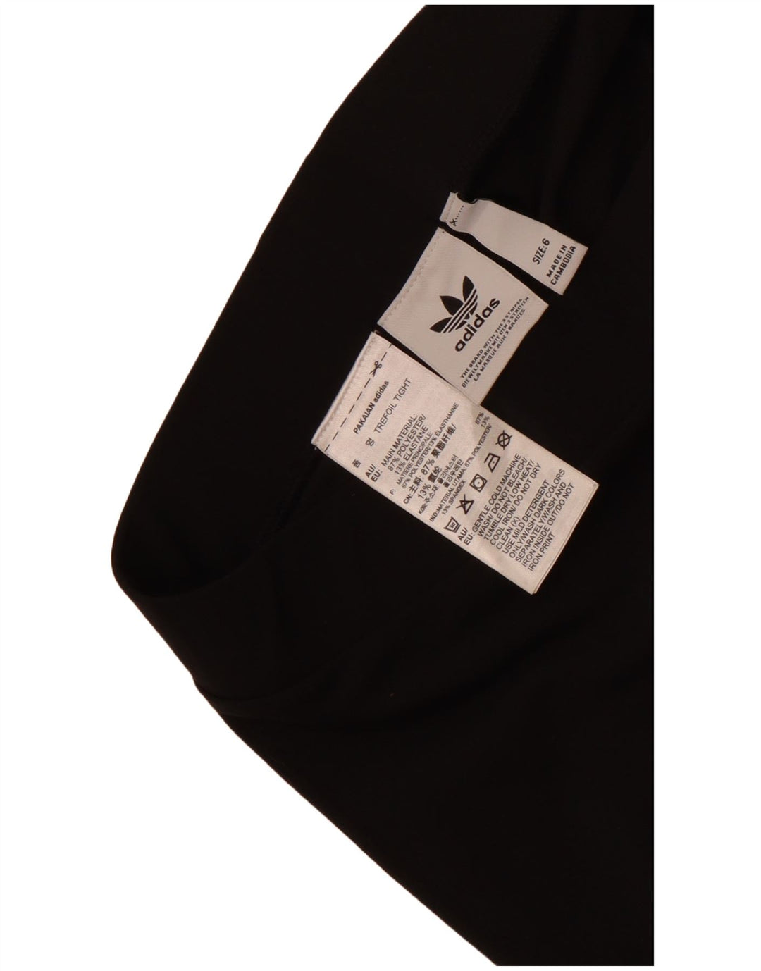 Leggings Adidas da donna UK 6 XS poliestere nero
