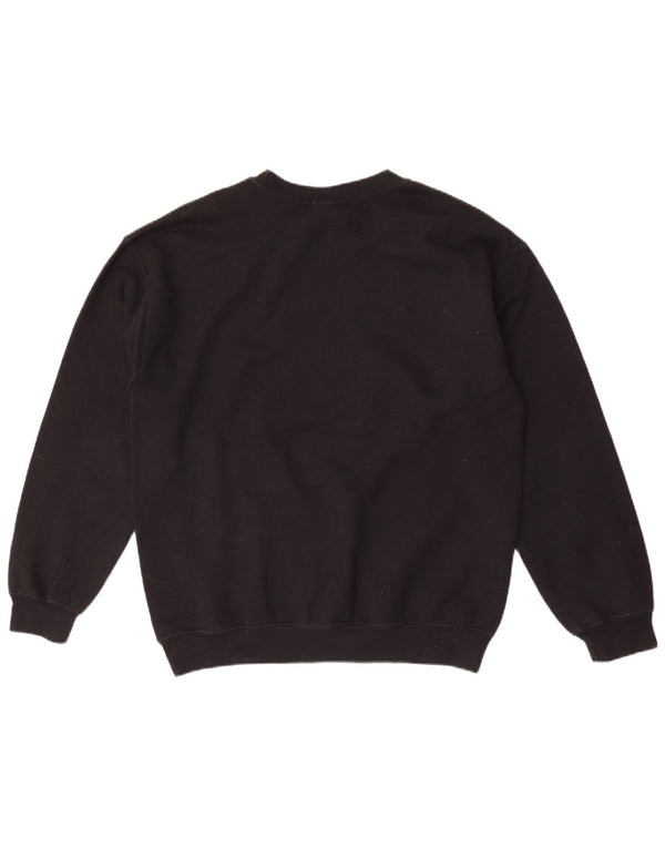 Topshop Donna London Graphic Felpa Maglione UK 14 Medio Nero