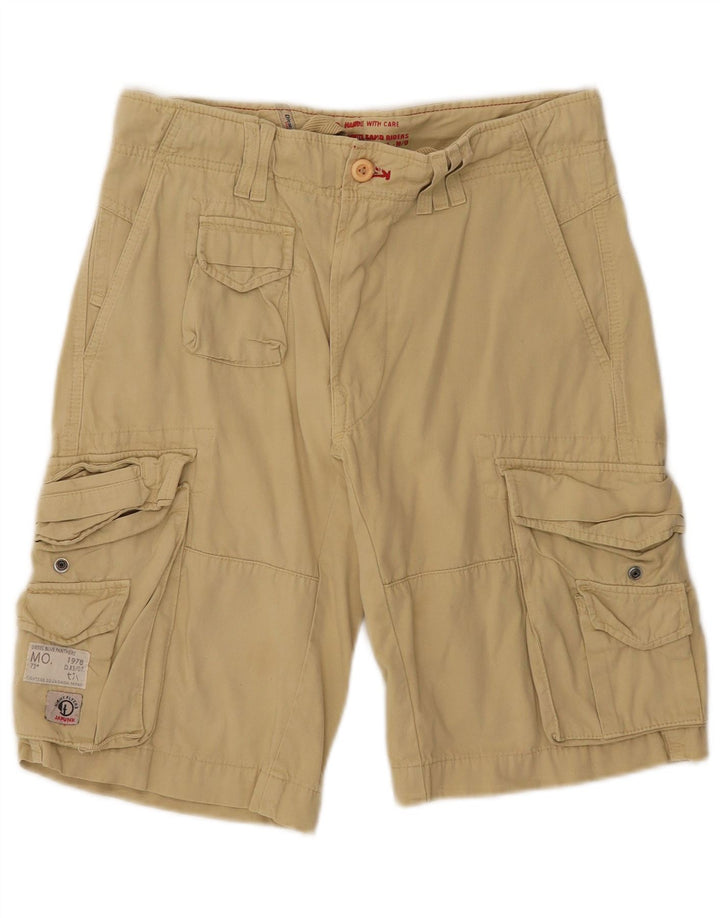 Pantaloncini cargo da uomo DIESEL W28 piccoli in cotone beige
