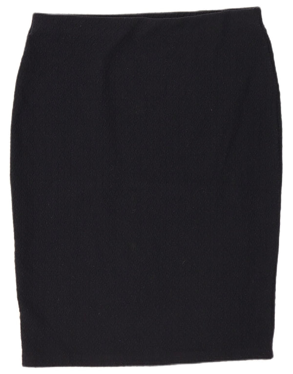 Gonna a tubino da donna Marks & Spencer UK 14 Large W32 poliestere blu navy