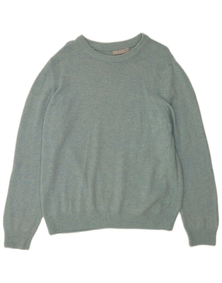 Maglione maglione con scollo a barca da donna Marks & Spencer UK 16 grande lana blu