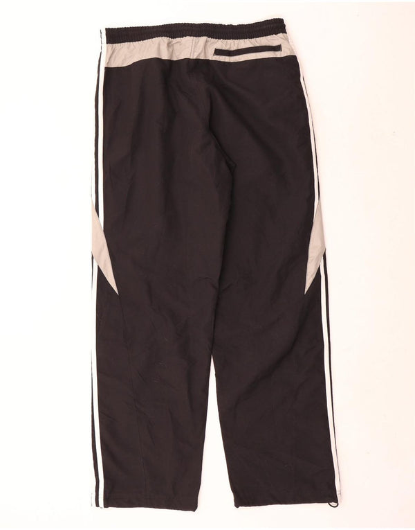 Pantaloni da tuta da uomo Adidas Large in poliestere color block nero