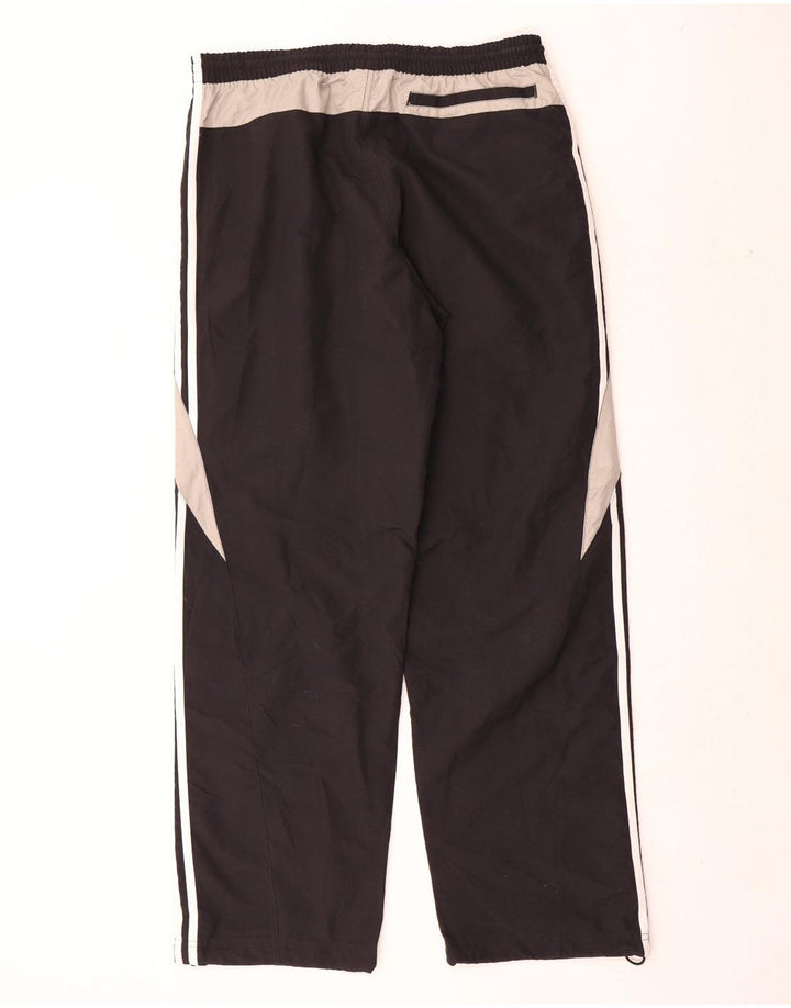 Pantaloni da tuta da uomo Adidas Large in poliestere color block nero