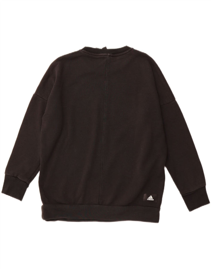 Felpa oversize da donna ADIDAS Primegreen UK 8/10 piccola nera