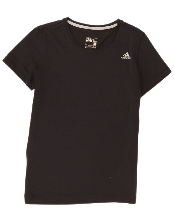 T-shirt Adidas Climalite da donna Top UK 16/18 Large Nero Poliestere