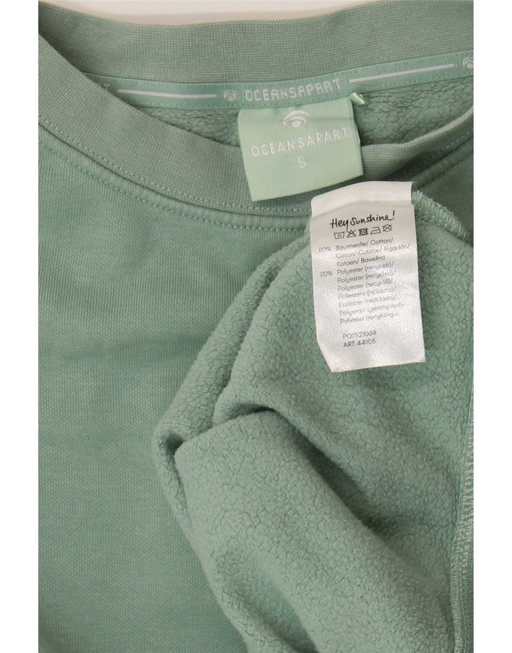 Felpa oversize corta da donna Oceansapart UK 10 piccola verde