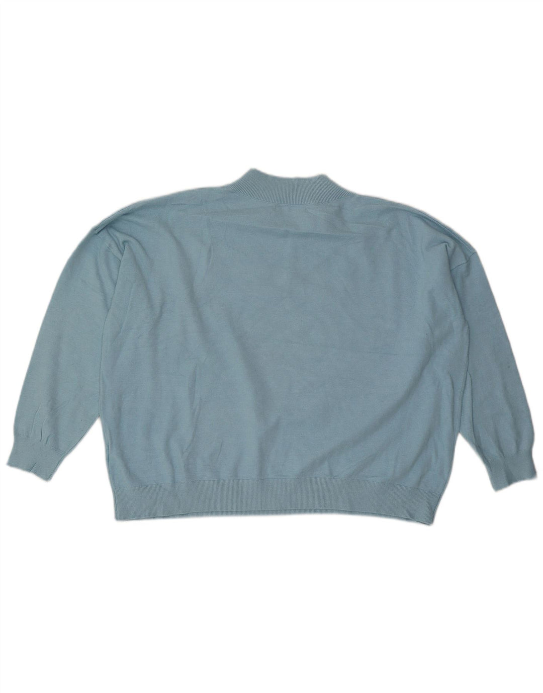 Maglione oversize con scollo a V da donna Marks & Spencer UK 18 XL Blu