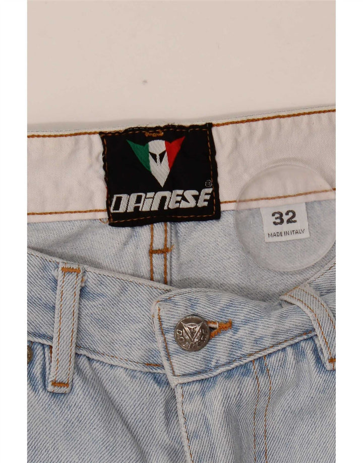 Jeans dritti da uomo Dainese W32 L32 in cotone blu