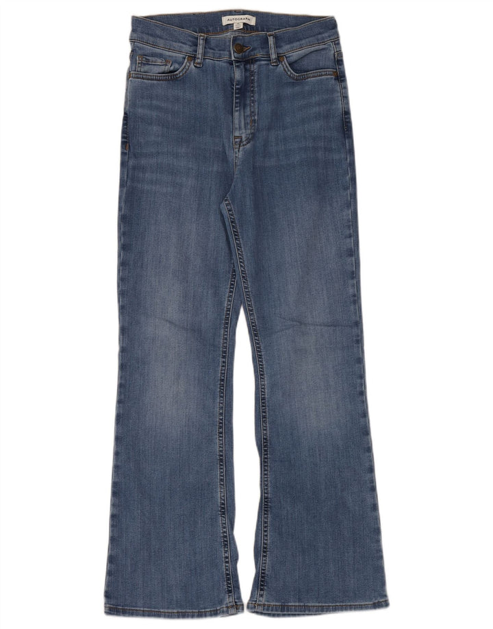 Jeans svasati autografi da donna Marks & Spencer UK 10 piccoli W26 L30 blu