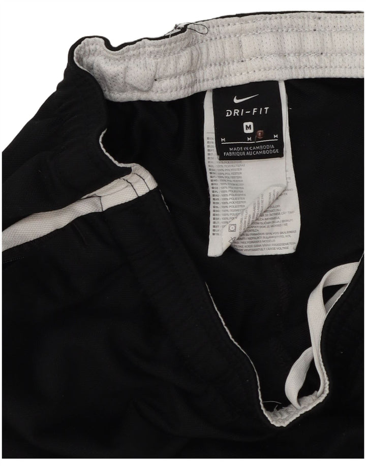 Pantaloni da tuta Nike da uomo in poliestere color block medio nero