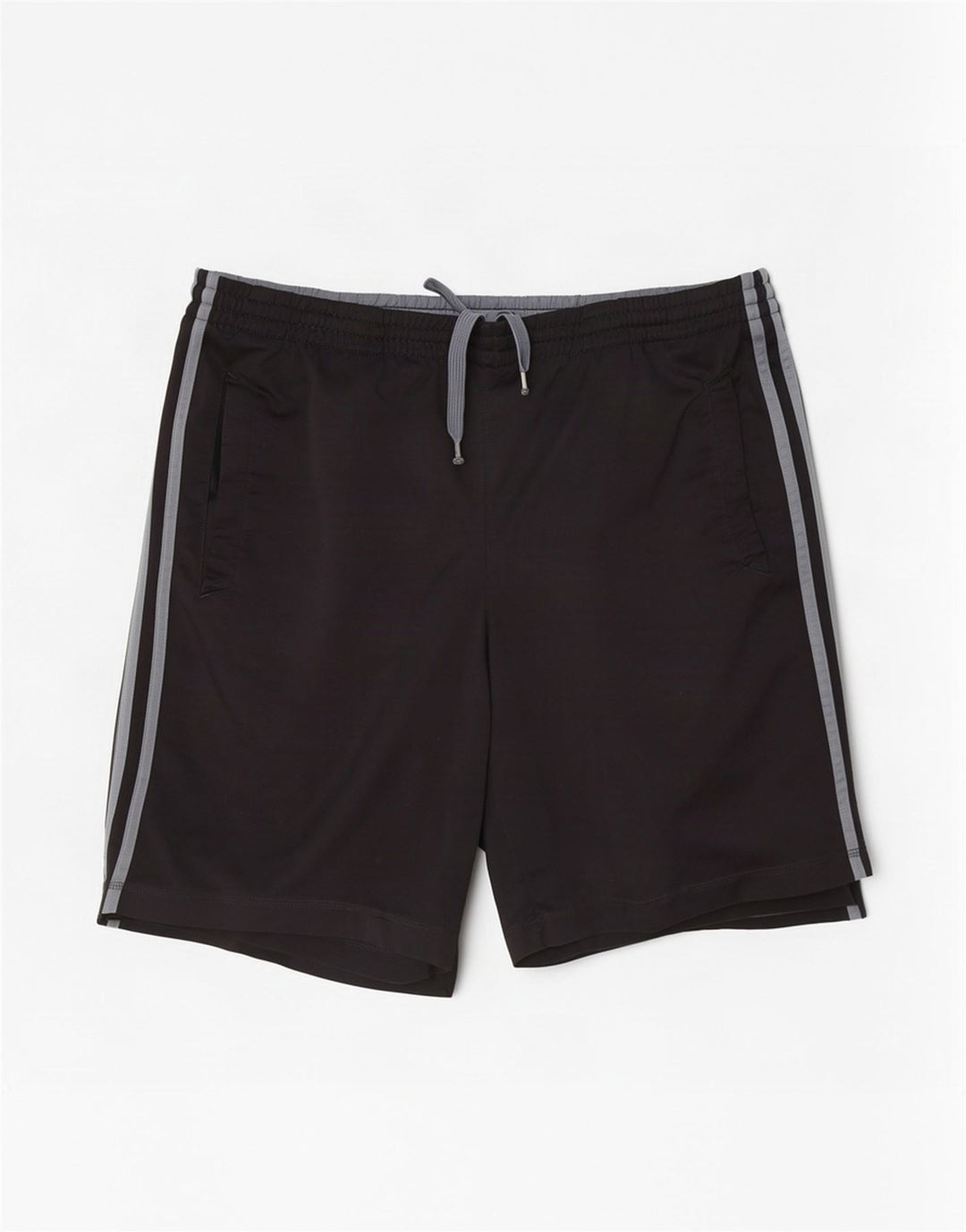 Pantaloncini sportivi Adidas da uomo grandi in poliestere color block nero