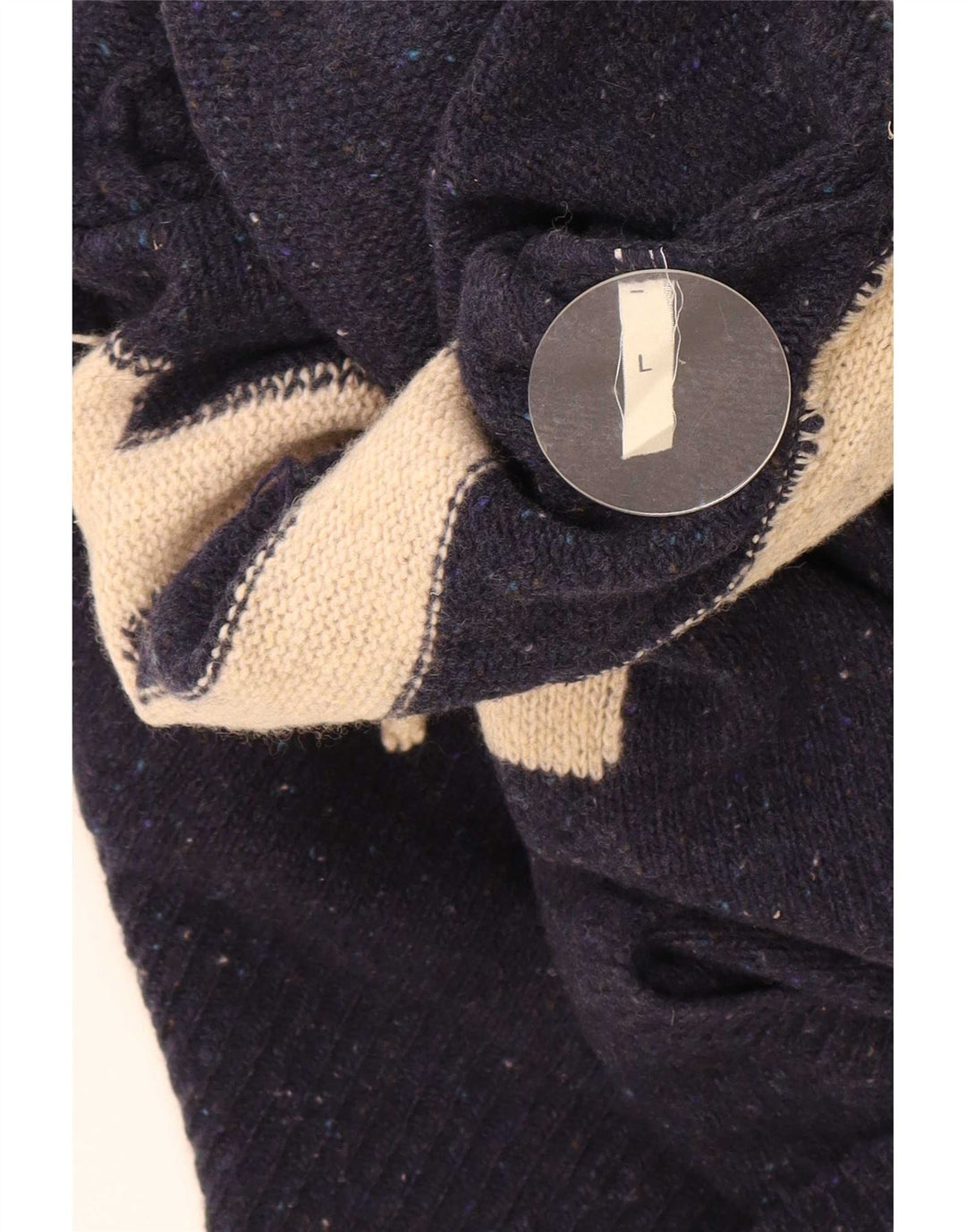 Maglione grafico da uomo Franklin & Marshall grande color block blu navy