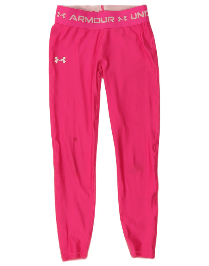 Leggings grafici da donna Under Armour UK 8 Small Rosa Poliammide