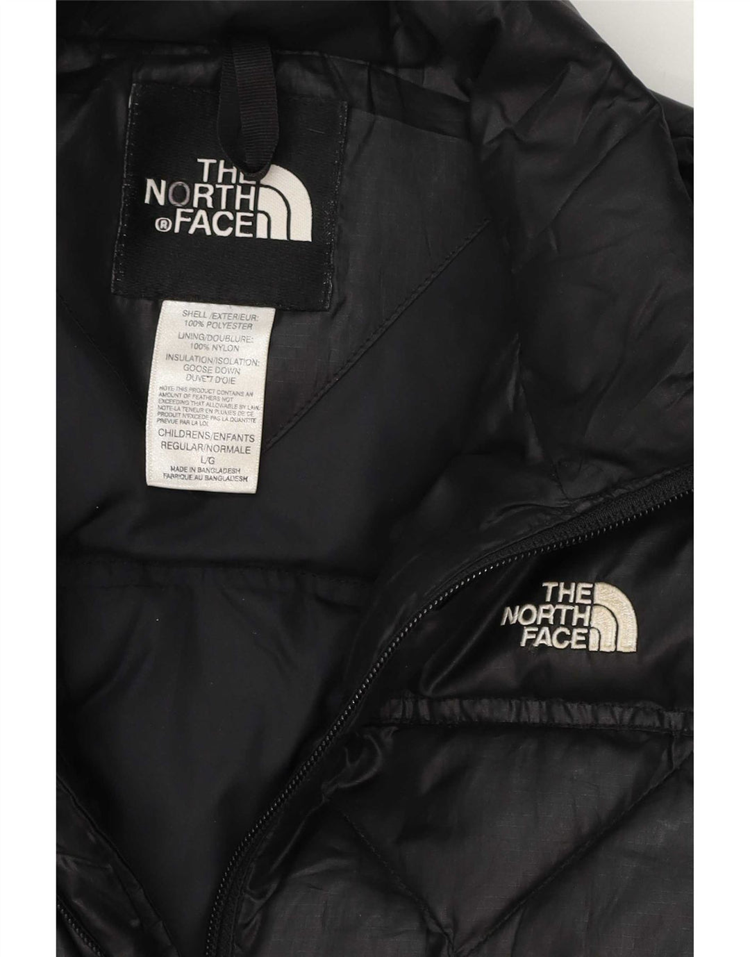 Giacca imbottita The North Face per ragazze 11-12 anni grande in poliestere nero