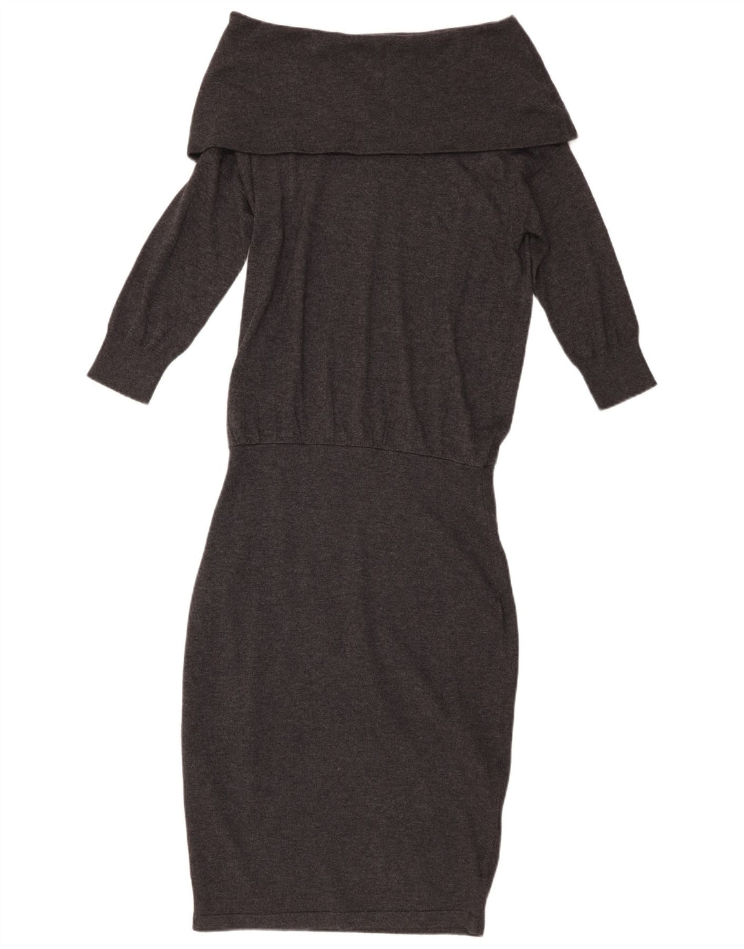 Abito maglione da donna con spalle scoperte Phase Eight UK 10 Piccolo in viscosa grigia