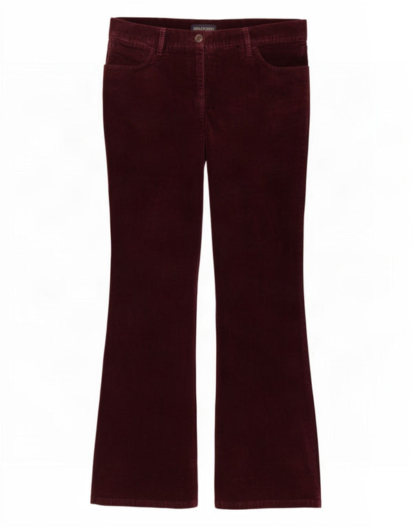 Pantaloni in velluto a coste bootcut da donna Marks & Spencer UK 10 piccoli W28 L31 viola