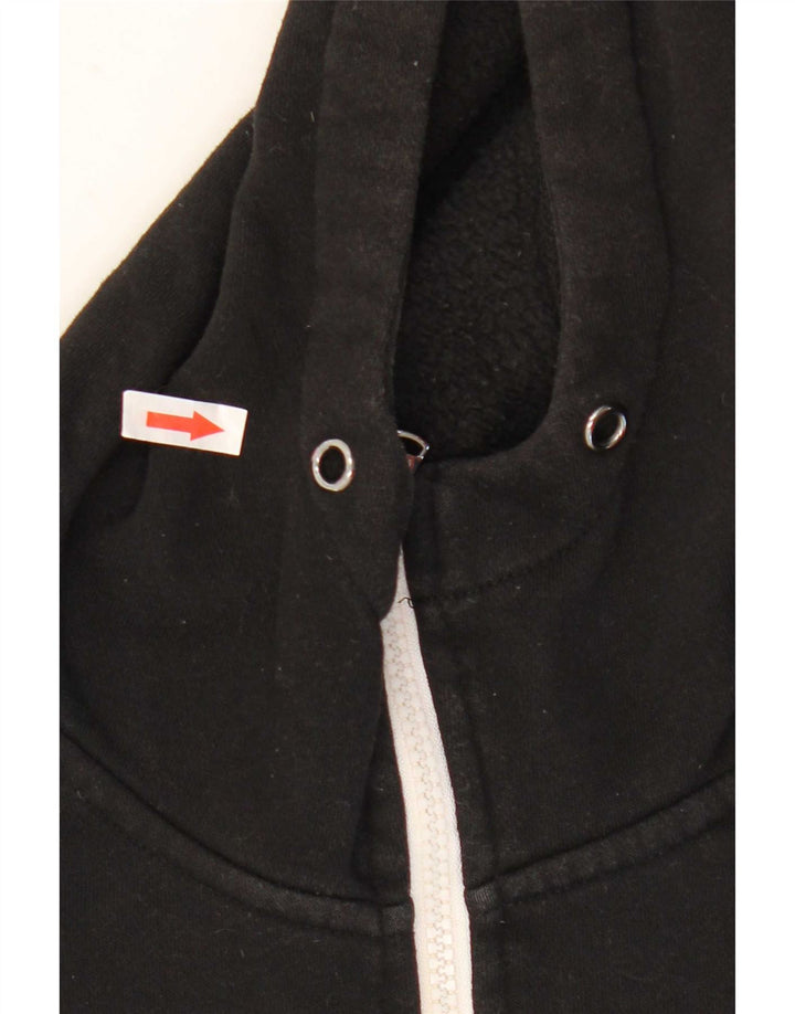 Maglione con cappuccio e zip grafica da uomo Michael Kors in cotone nero medio