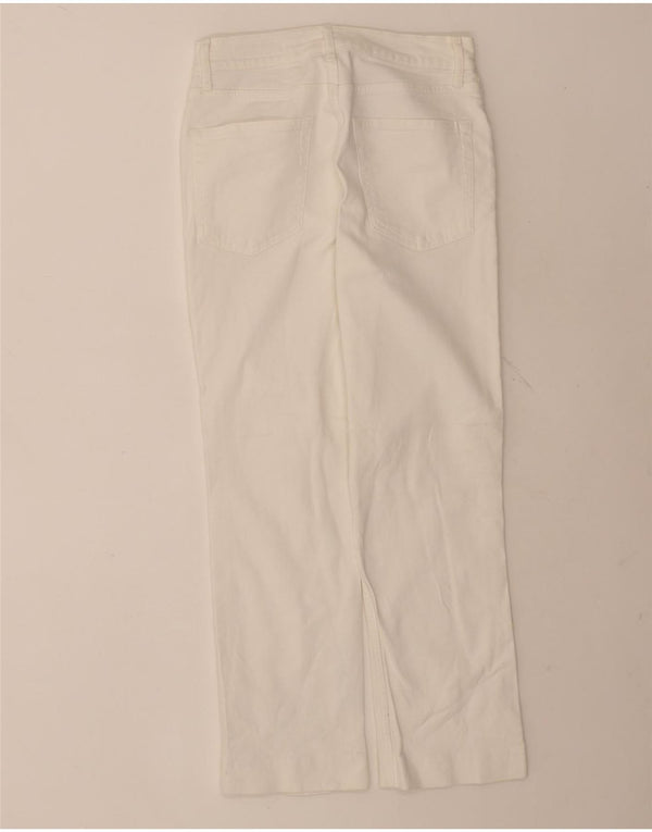 Jeans dritti da donna Zara EU 38 Small W28 L26 Cotone bianco