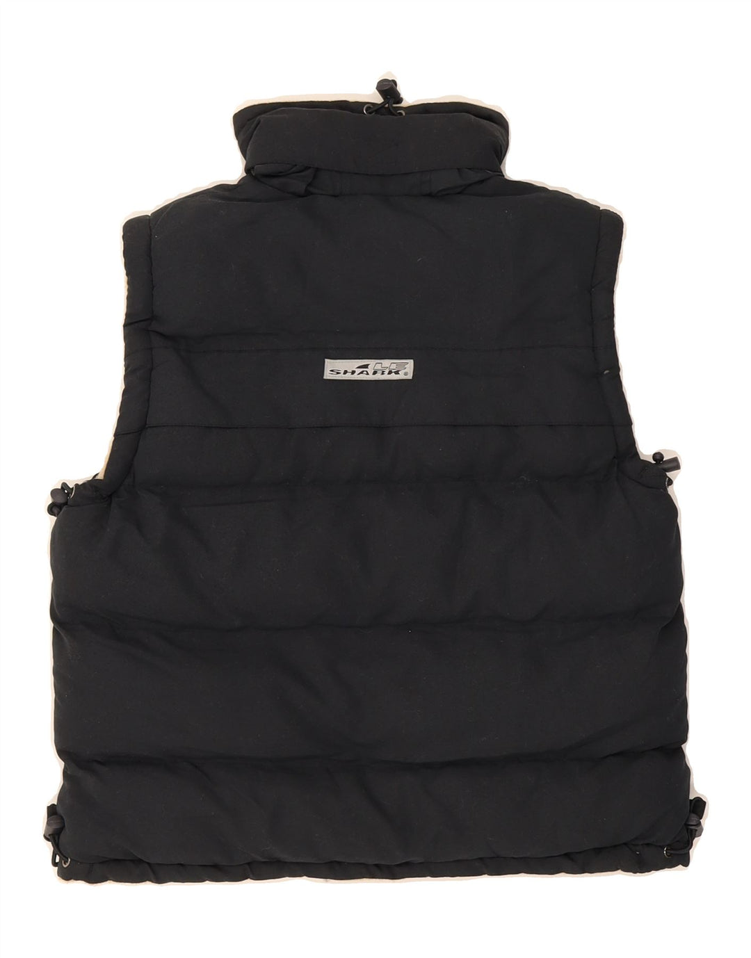 LE SHARK Boys Hooded Padded Gilet 11-12 Years Navy Blue Polyester Vintage Le Shark and Second-Hand Le Shark from Messina Hembry 