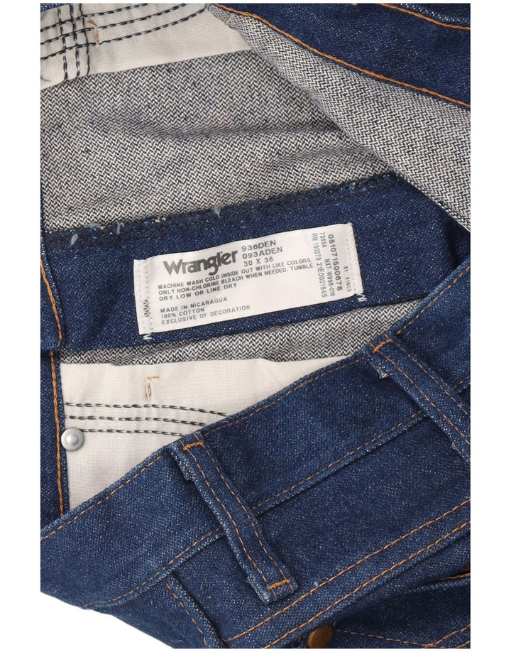 Jeans dritti da donna Wrangler W30 L36 cotone blu