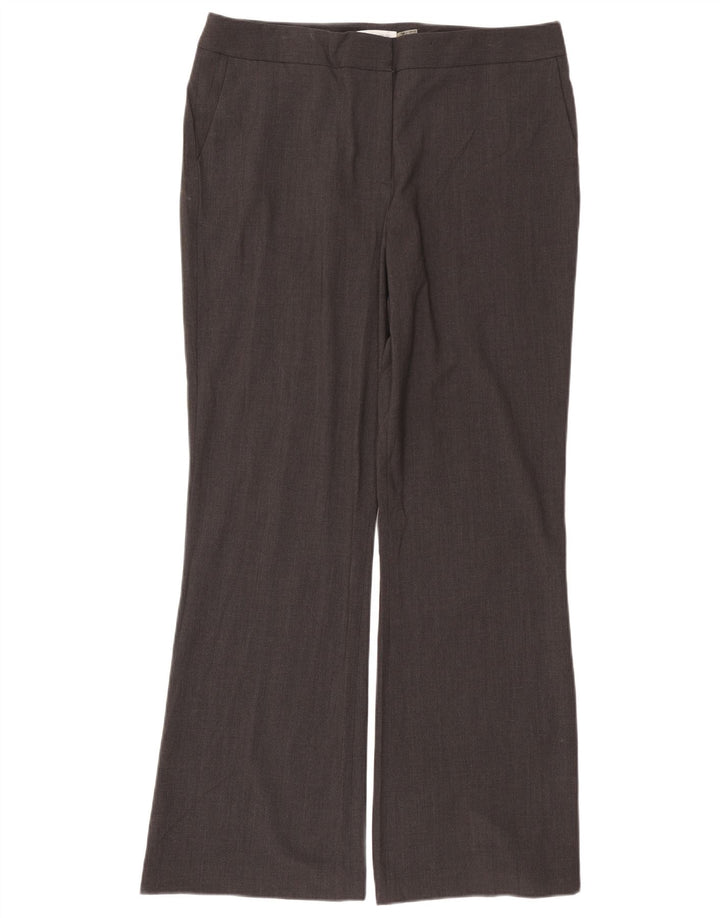 Pantaloni da completo Bootcut da donna Calvin Klein US 16 XL W38 L32 Poliestere grigio