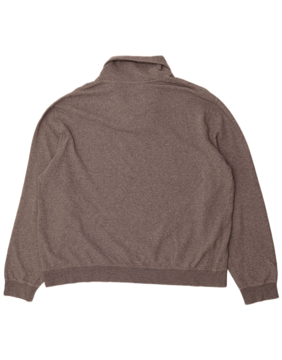 Felpa da uomo con collo a scialle Orvis, maglione XL, cotone grigio