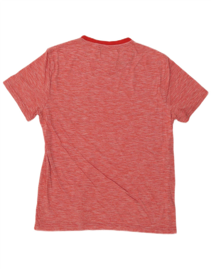 T-shirt da uomo Penguin Top grande in cotone chiazzato rosso