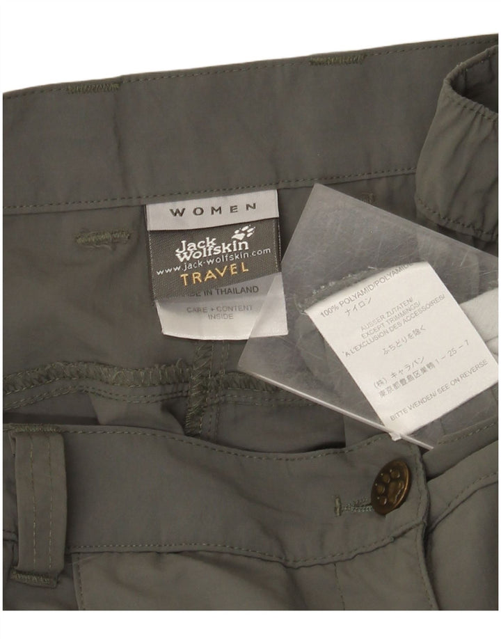 Pantaloni corti cargo da donna Jack Wolfskin W32 L23 poliammide kaki