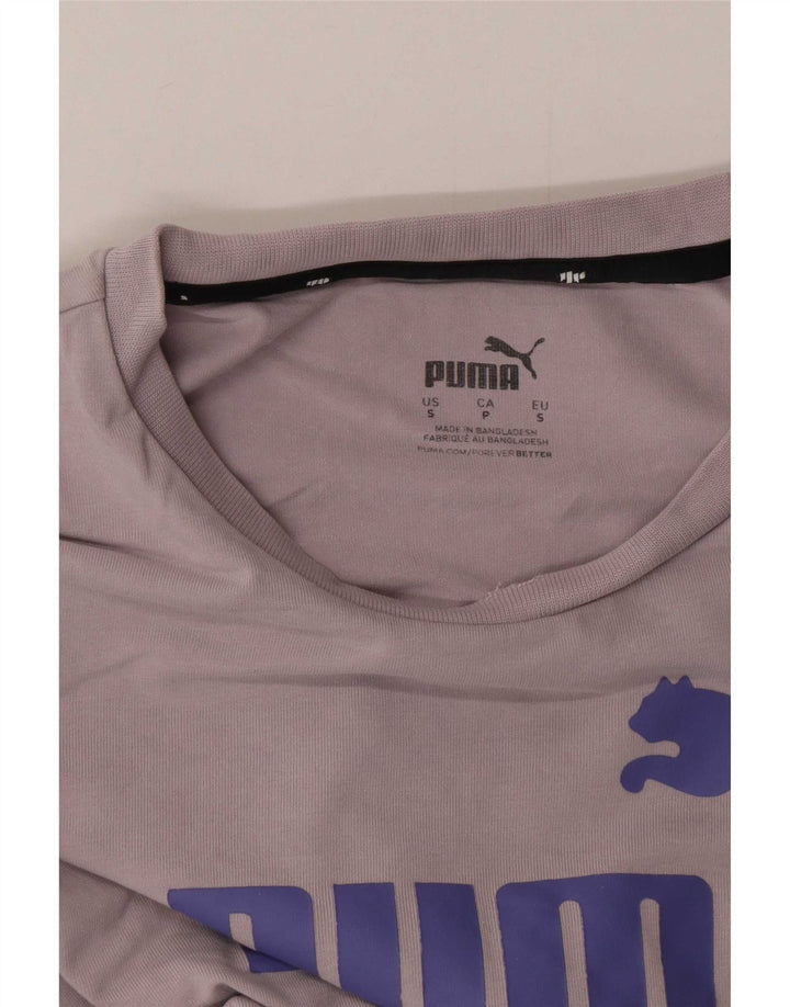 T-shirt grafica corta da donna Puma UK 10 piccola grigia