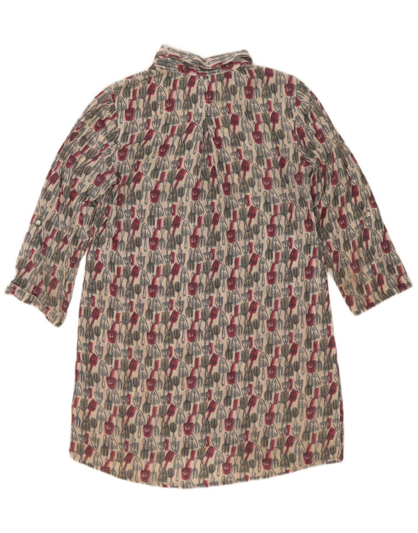 Abito a trapezio con maniche a 3/4 modello astratto da donna White Stuff UK 8 piccolo
