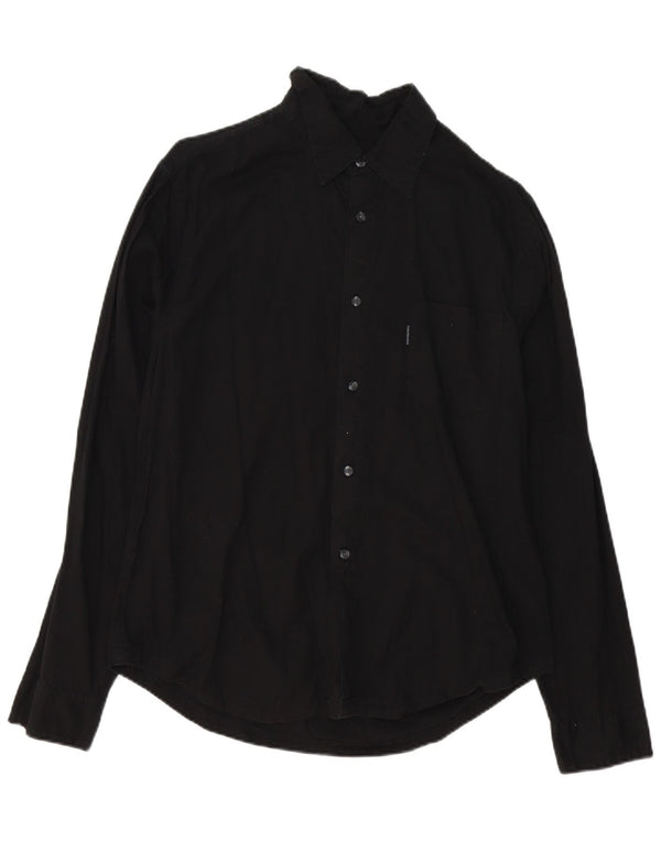 Camicia da uomo Calvin Klein Jeans XL in cotone nero