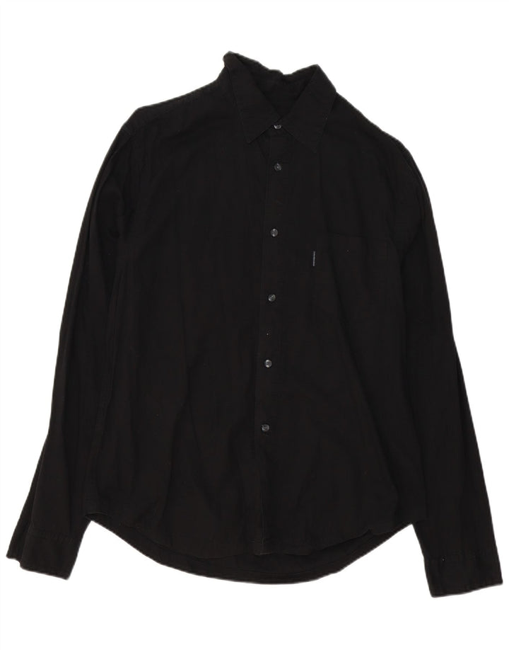 Camicia da uomo Calvin Klein Jeans XL in cotone nero