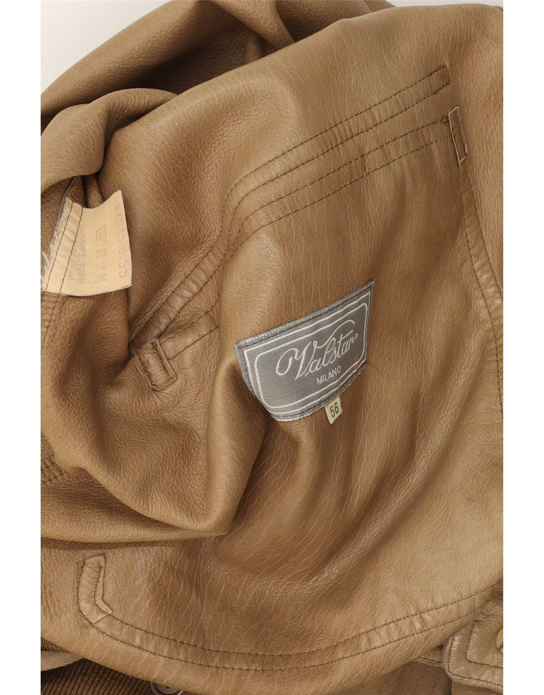 Giacca in pelle da uomo Valstar IT 56 3XL Marrone