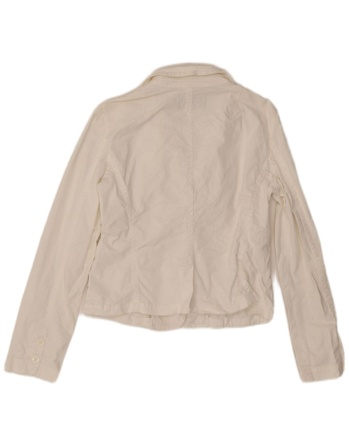 Giacca blazer da donna a 3 bottoni Armani UK 16 grande bianca