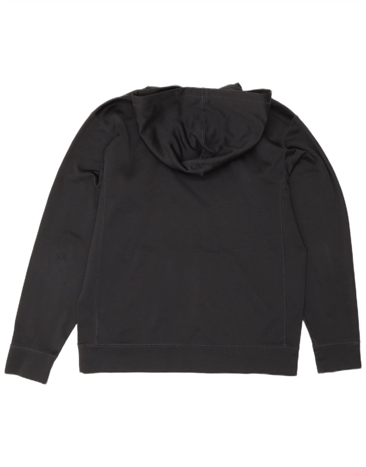 Felpa con cappuccio Nike Therma-Fit da uomo, poliestere nero medio