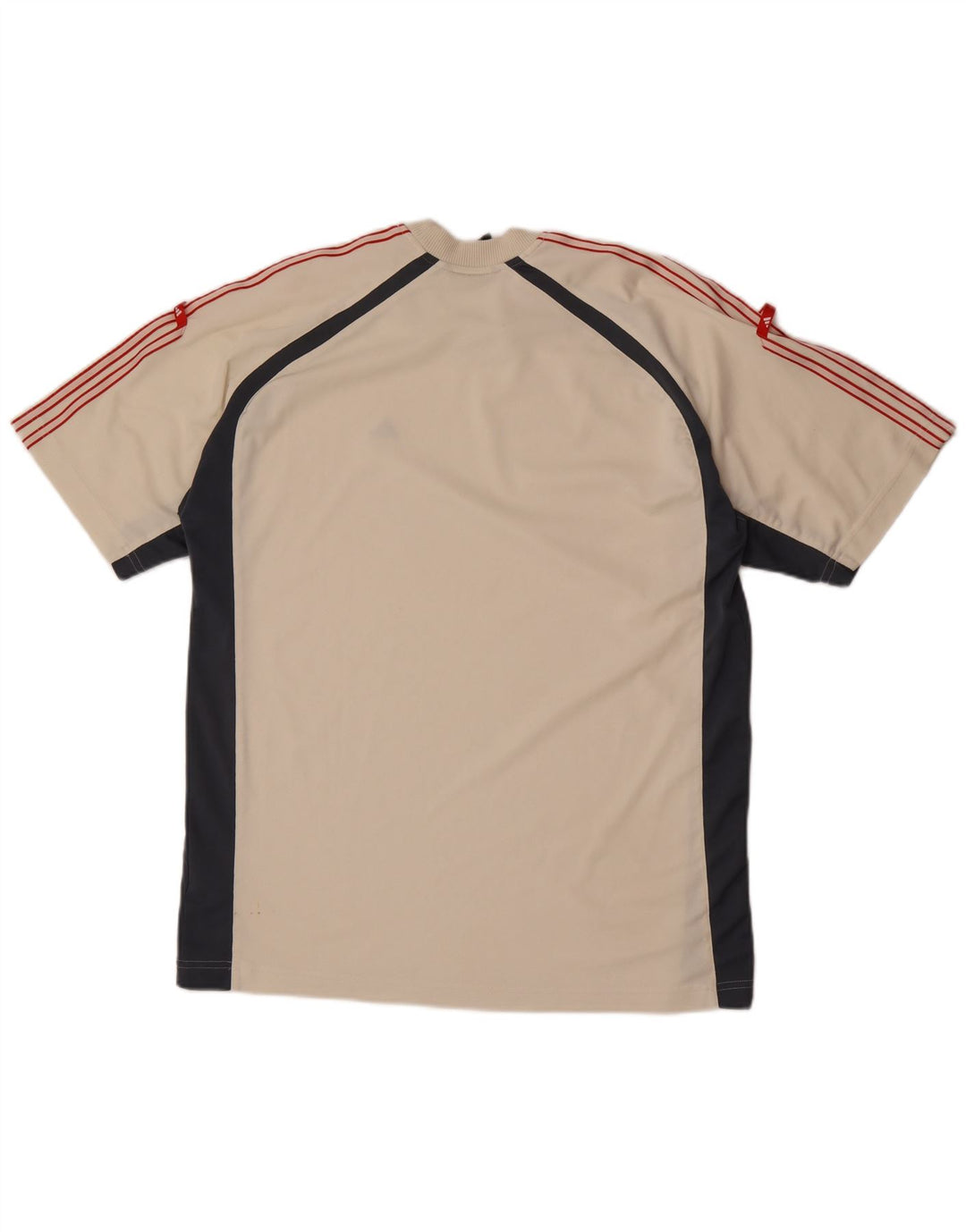 T-shirt da uomo Adidas Top in poliestere color block beige medio