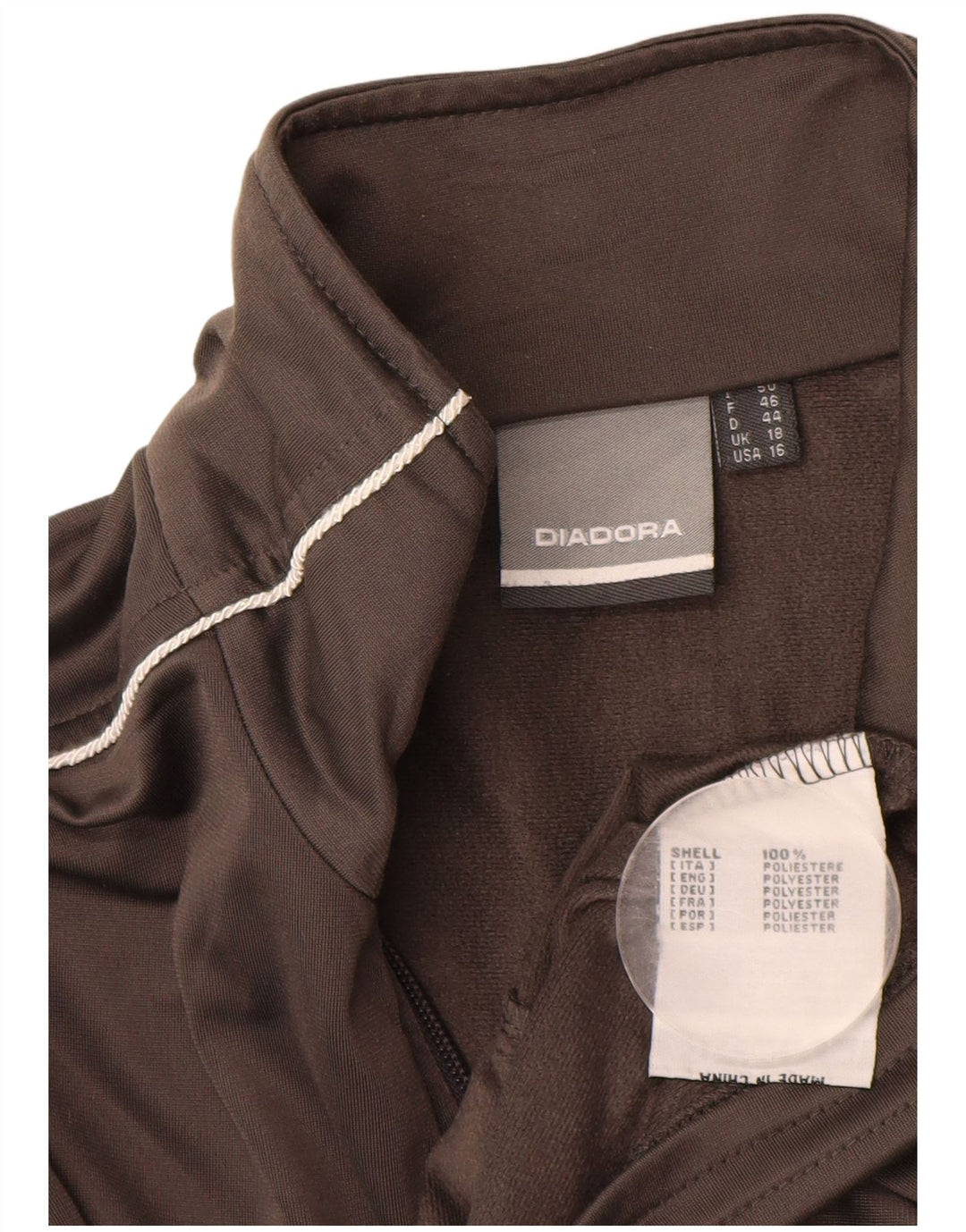 Giacca da tuta da donna DIADORA UK 18 XL Grigia