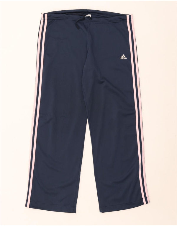 Pantaloni da tuta da uomo Adidas Large in poliestere blu navy
